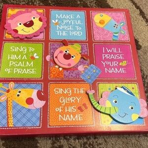 Hobby Lobby brand  Animal Praise Wall Art - Bright Multi-Color Kids/Nursery EUC